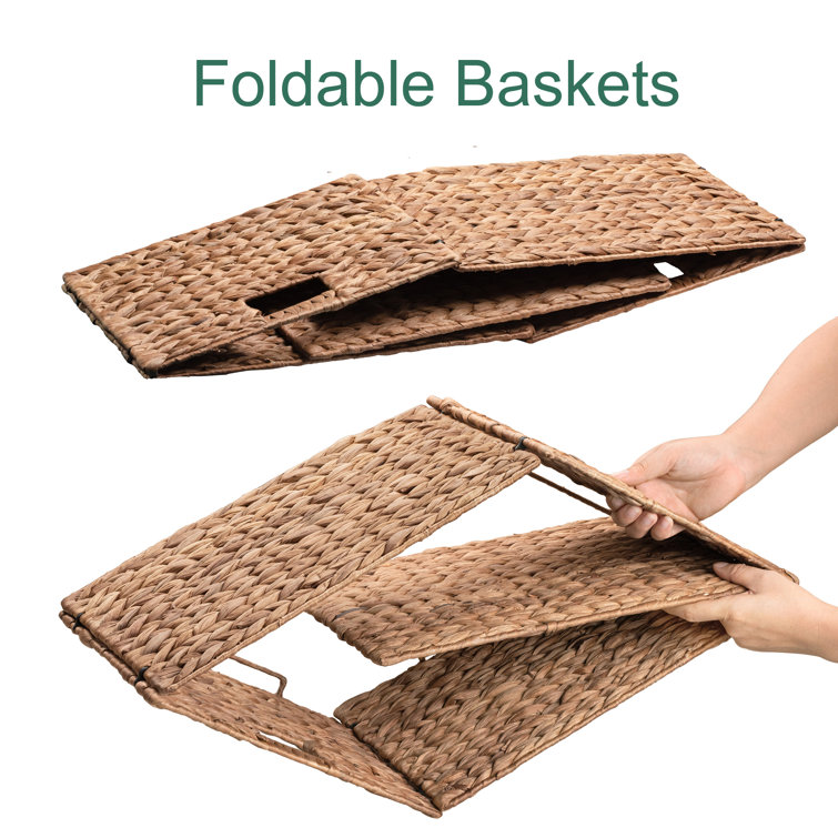 Bay Isle Home Rectangular Natural Water Hyacinth Hand Woven Rattan